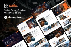 Mua Sailo - Factory & Industry WordPress Theme giá rẻ
