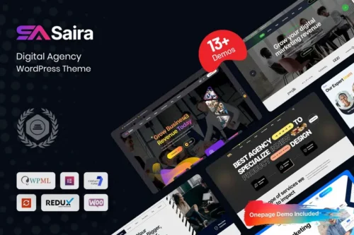 Mua Saira - Digital Agency WordPress Theme giá rẻ