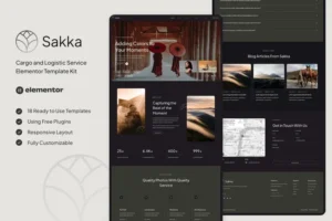 Mua Sakka - Photography Service & Portfolio Elementor Template Kit giá rẻ