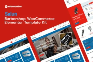 Mua Salun - Barbershop Tools & Equipments Store WooCommerce Elementor Pro Template Kit giá rẻ