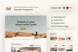 Mua Sandtrail - Desert Safari Tours Elementor Template Kit giá rẻ