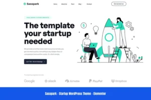 Mua Sasspark - Startup WordPress Theme giá rẻ