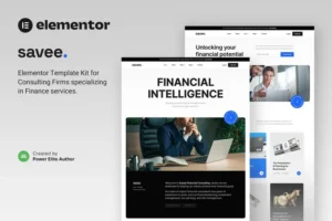Mua Savee – Financial Consulting Elementor Template Kit giá rẻ