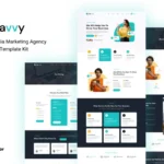 Savvy – Social Media Marketing Agency Elementor Template Kit