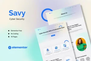Mua Savy - Cyber Security Elementor Template Kit giá rẻ