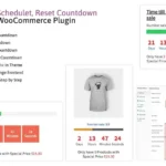 Schedule, Reset Countdown Plugin WooCommerce WooCP