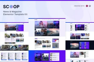 Mua Scoop - News & Magazine Elementor Pro Template Kit giá rẻ