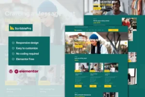 Mua Scribble - Content Writing Service Elementor Template Kit giá rẻ