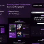 Scriptany – AI Text Generator Hub Elementor Pro Template Kit