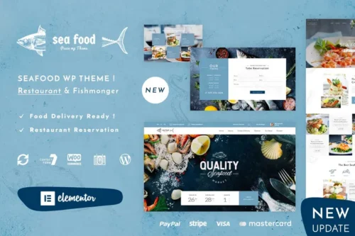 Mua Seafood Restaurant WordPress Theme giá rẻ