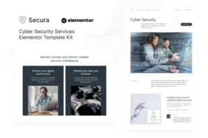 Mua Secura - Cyber Security Services Elementor Template Kit giá rẻ