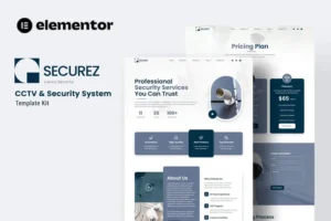 Mua Securez - CCTV & Security System Elementor Template Kit giá rẻ