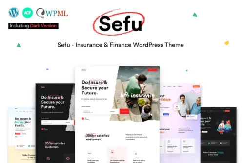Mua Sefu - Insurance & Finance WordPress Theme giá rẻ