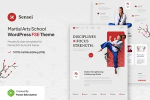 Mua Sensei - Martial Arts Club & Trainer FSE WordPress giá rẻ
