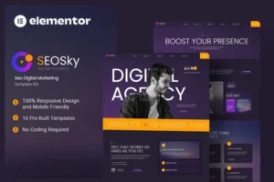 Mua Seosky - Seo Digital Marketing Elementor Template Kit giá rẻ