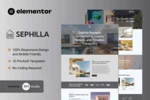 Mua Sephilla - Premier Villa Showcase Elementor Template Kit giá rẻ
