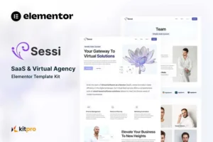 Mua Sessi - Saas & Virtual Agency Elementor Template Kit giá rẻ