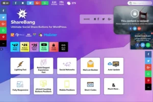Mua ShareBang, Ultimate Social Share Buttons for WP giá rẻ