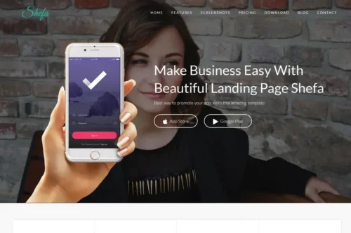 Mua Shefa - One Page App WordPress Theme giá rẻ