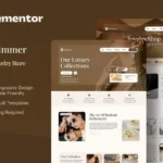 Shimmer – Modern Jewelry Store Elementor Template Kit