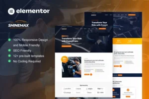 Mua ShineMax - Car Detailing & Repair Services Elementor Pro Template Kit giá rẻ