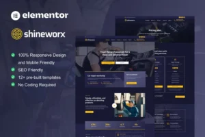 Mua ShineWorx - Car Detailing Service & Car Repair Elementor Pro Template Kit giá rẻ
