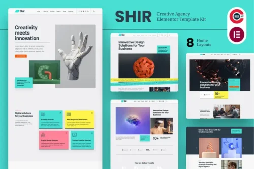 Mua Shir - Creative Agency & Portfolio Elementor Template Kit giá rẻ