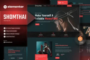 Mua Shomthai - Martial Art Elementor Template Kit giá rẻ