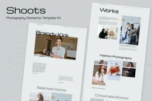 Mua Shoots - Photography Elementor Template Kits giá rẻ