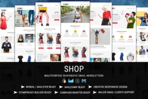 Mua SHOP - Responsive Shopping Email Pack giá rẻ