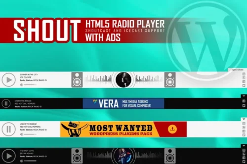 Mua SHOUT - HTML5 Radio Player With Ads - WP Plugin giá rẻ