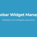 Sidebar Widget Manager