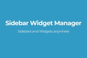 Mua Sidebar Widget Manager giá rẻ