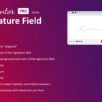 Signature Field for Elementor form