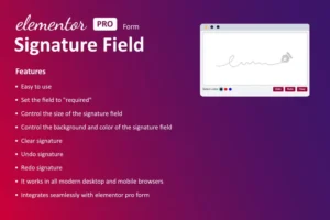 Mua Signature Field for Elementor form giá rẻ