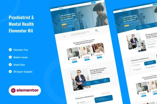 Mua Sikiater - Psychiatrist & Mental Health Service Elementor Template Kit giá rẻ
