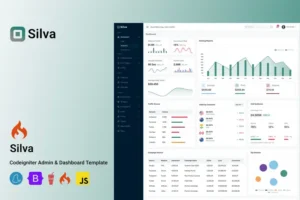 Mua Silva - CodeIgniter Admin Dashboard Template giá rẻ