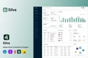 Mua Silva - Django & HTML Admin Dashboard Template giá rẻ