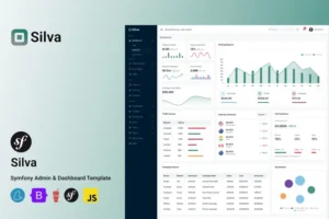 Mua Silva - Symfony Admin Dashboard Template giá rẻ