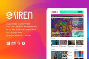 Mua Siren - News Magazine Elementor WordPress Theme giá rẻ