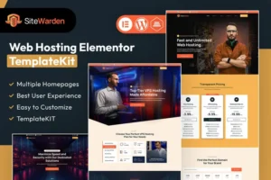 Mua SiteWarden - Web Hosting Elementor Template Kit giá rẻ