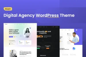 Mua Sixart - Digital Agency WordPress Theme giá rẻ