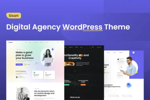 Mua Sixart - Digital Agency WordPress Theme giá rẻ