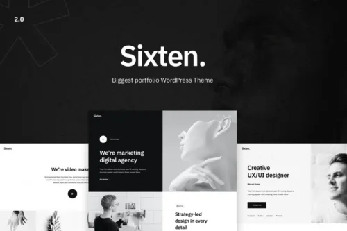 Mua Sixten - Minimalist Portfolio WordPress Theme giá rẻ