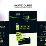 Skatecourse – Skateboard Lesson Elementor Kit