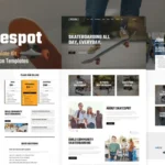 Skatespot – Skateboard Community & Skate Park Elementor Pro Template Kit