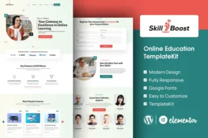Mua Skill Boost - Online Education Elementor Template Kit giá rẻ