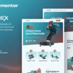 Skinex – Skateboard Coach & Lessons Elementor Template Kit