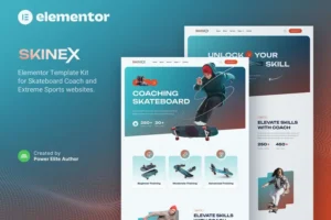 Mua Skinex – Skateboard Coach & Lessons Elementor Template Kit giá rẻ