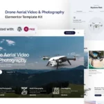 Skydrone – Drone Aerial Video & Photography Elementor Template Kit